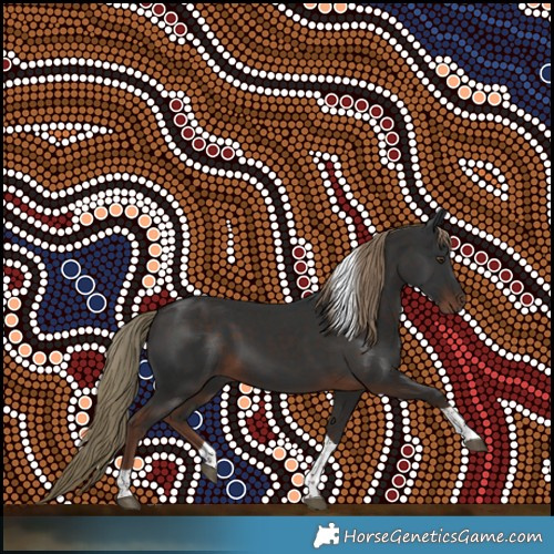 Horse Color:Liver Chestnut Tobiano 