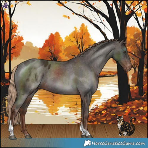 Horse Color:Liver Chestnut Tobiano Varnish 