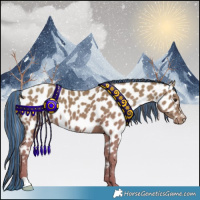 Horse Color:Painted Classic Champagne Appaloosa 