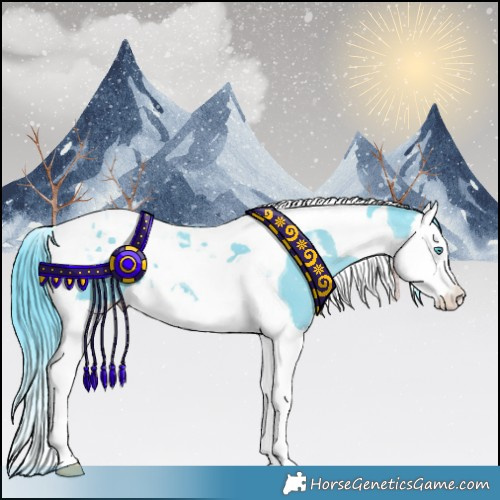 Horse Color:Watercolor Black Splash Tobiano 