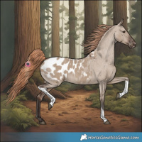 Horse Color:Liver Red Dun Tobiano Appaloosa 