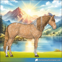Horse Color:Chestnut Tobiano Appaloosa 