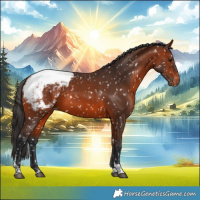 Horse Color:Bay Tobiano Appaloosa 