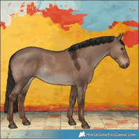 Horse Color:Liver Red Dun 