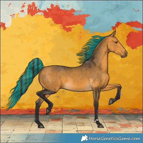 Horse Color:Painted Buckskin 