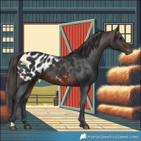 Horse Color:Brown Appaloosa 