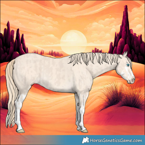 Horse Color:Smoky Creme Splash and Perlino Splash
