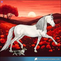 Horse Color:Cremello Dun Splash  and Cremello Dun Splash 