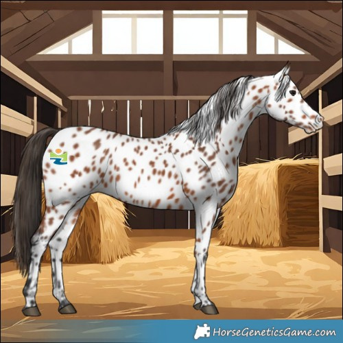 Horse Color:Bay Leopard 
