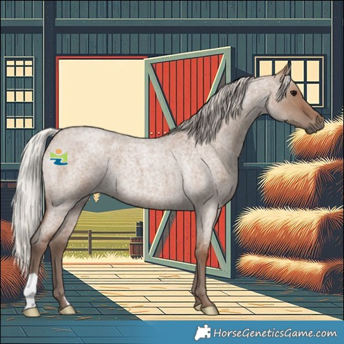Horse Color:Silver Grullo Roan 