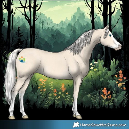 Horse Color:Cremello Splash and Cremello Splash