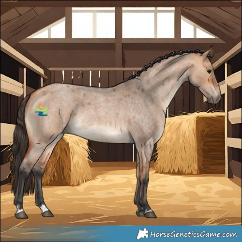 Horse Color:Bay Roan Dun Rabicano 