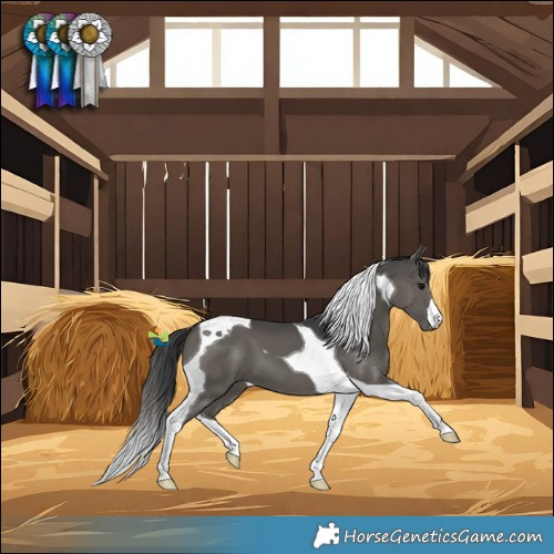 Horse Color:Black Tobiano 
