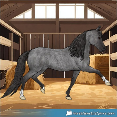 Horse Color:Smoky Blue Roan 