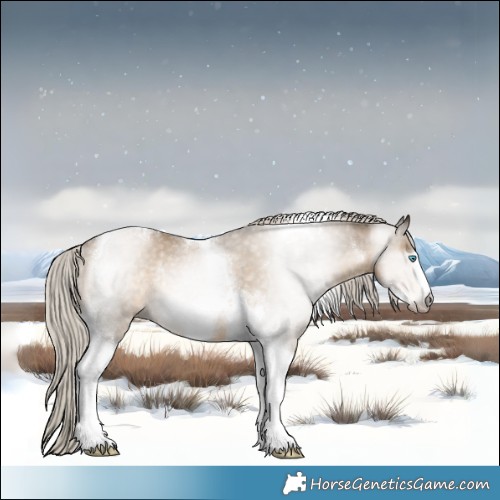 Horse Color:Gray Silver Smoky Black Pearl Tobiano Frame Rabicano 