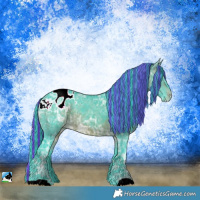 Horse Color:Painted Watercolor Brown Ice Blanket 
