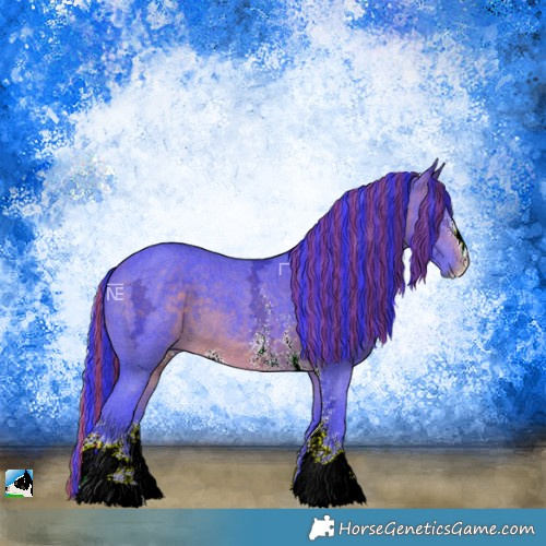 Horse Color:Painted Watercolor Bay Ice Sabino 