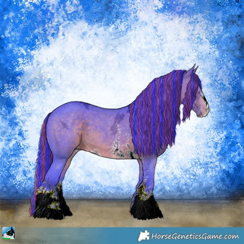 Horse Color:Painted Watercolor Bay Ice Sabino 