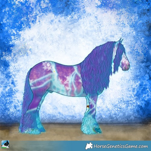 Horse Color:Thunderstruck Watercolor Brown Ice Sabino 