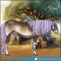Horse Color:Painted Liver Red Onyx Mushroom 