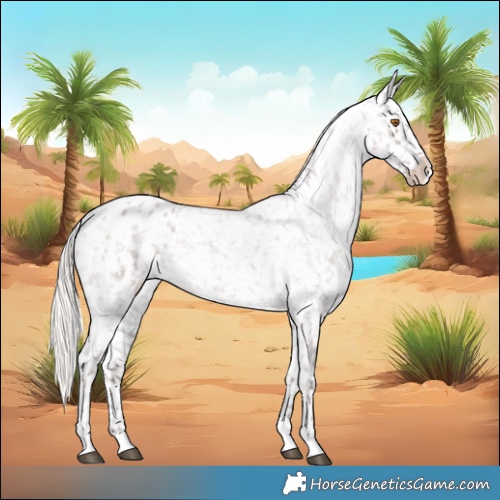 Horse Color:Silver Grullo Roan Appaloosa Rabicano 