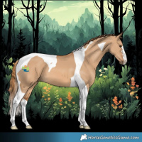 Horse Color:Red Dun Tobiano