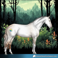 Horse Color:Gray Red Dun Tobiano 