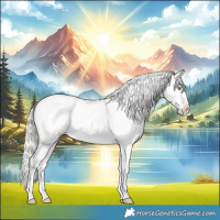 Horse Color:Silver Bay Roan Dun Snowflake Varnish Rabicano 