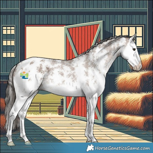 Horse Color:Liver Red Dun Sabino Splash Appaloosa 