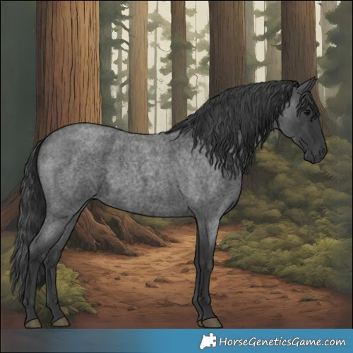 Horse Color:Blue Roan 