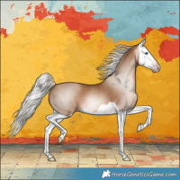 Horse Color:Gray Silver Sable Champagne Splash 