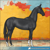 Horse Color:Black Mushroom 
