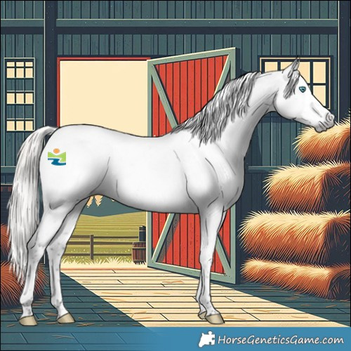Horse Color:Gray White Spotted Silver Smoky Black Splash Tobiano Snowcap 