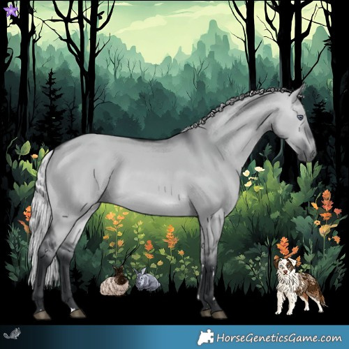 Horse Color:Silver Brown Chinchilla Dun 