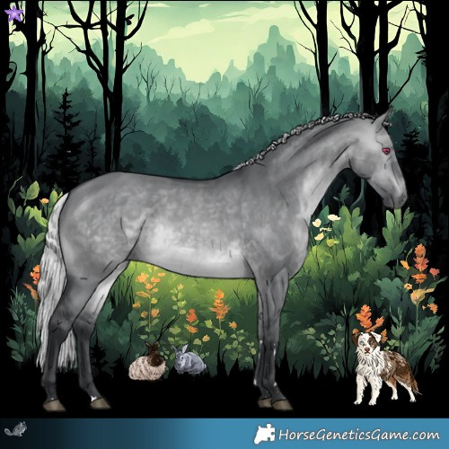 Horse Color:Silver Brown Chinchilla Dun 