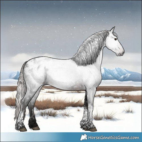 Horse Color:Gray White Spotted Silver Brown Tobiano Blanket 