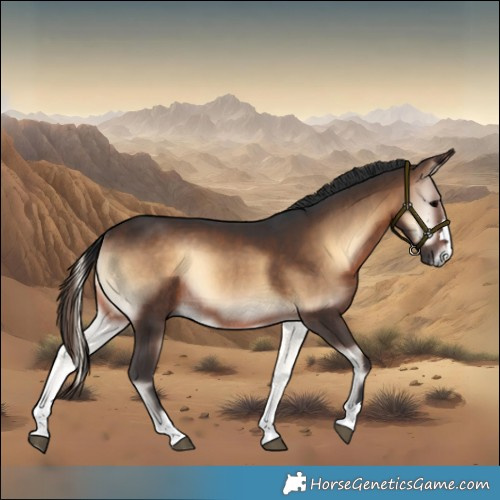 Horse Color:Brown Onyx Rabicano 