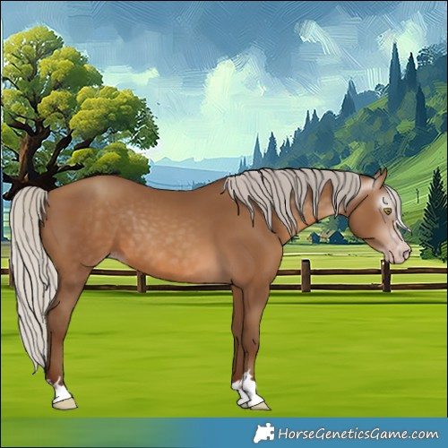 Horse Color:Gray Silver Sable Champagne