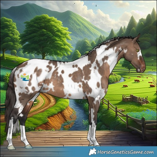 Horse Color:White Spotted Brown Dun Appaloosa 