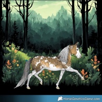 Horse Color:White Spotted Buckskin Dun Splash 