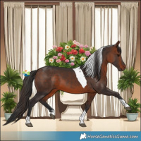 Horse Color:Bay Tobiano 