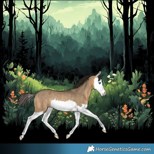 Horse Color:Buckskin Dun Splash Rabicano