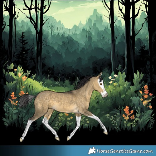 Horse Color:Buckskin Dun Splash 