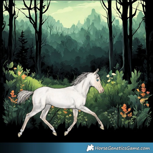 Horse Color:Cremello Roan Dun