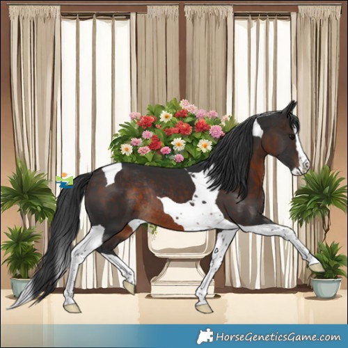 Horse Color:Brown Splash Tobiano Rabicano 