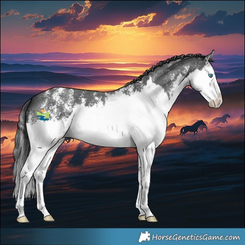 Horse Color:Black Sabino Splash 