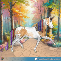Horse Color:Painted Buckskin Splash Tobiano 