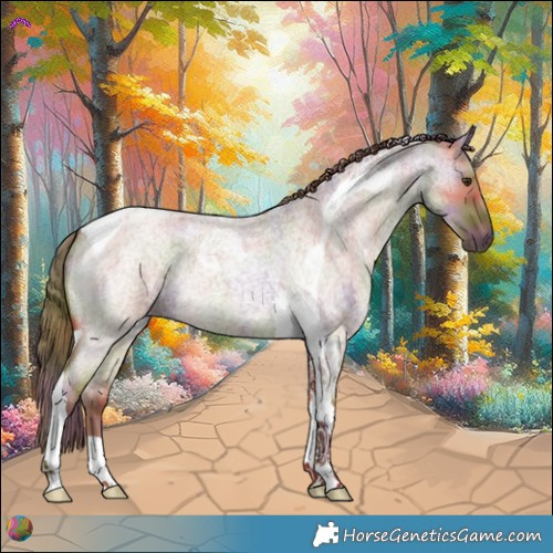 Horse Color:Nacre Red Dun Roan Tobiano 