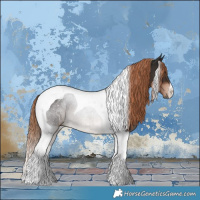 Horse Color:Liver Chestnut Tobiano 