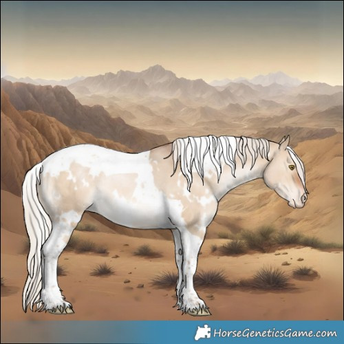 Horse Color:White Spotted Silver Brown Snowdrop Pearl Dun Tobiano Varnish Rabicano 